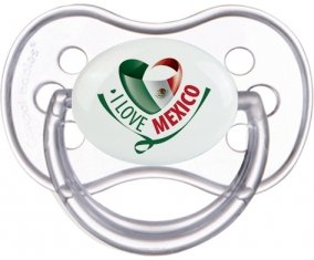 I Love Mexico Tétine Anatomique Transparente classique