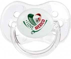 I Love Mexico Sucette Cerise Transparent classique