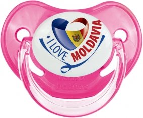 I Love Moldavia Sucette Physiologique Rose classique