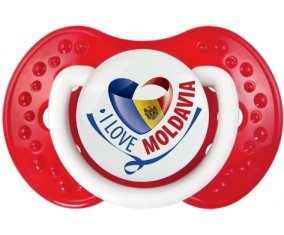 I Love Moldavia Sucette LOVI Dynamic Blanc-rouge classique