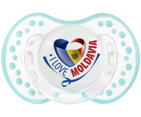 I Love Moldavia Sucette LOVI Dynamic Retro-blanc-lagon classique