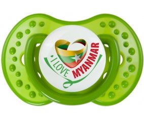 I Love Myanmar Tétine LOVI Dynamic Vert classique
