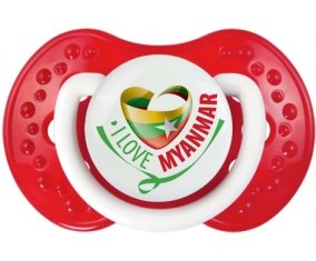I Love Myanmar Tétine LOVI Dynamic Blanc-rouge classique