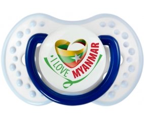 I Love Myanmar Tétine LOVI Dynamic Marine-blanc-bleu classique