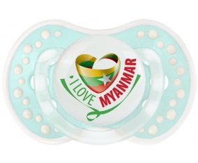 I Love Myanmar Tétine LOVI Dynamic Retro-turquoise-lagon classique