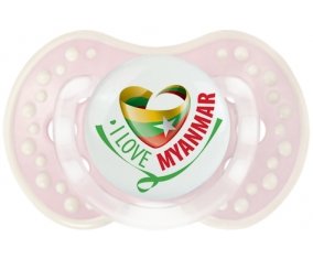 I Love Myanmar Tétine LOVI Dynamic Retro-rose-tendre classique
