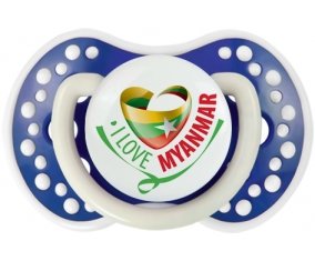 I Love Myanmar Tétine LOVI Dynamic Bleu-marine phosphorescente
