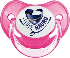 I Love Nauru Sucette Physiologique Rose classique
