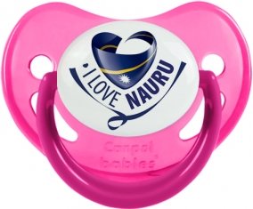 I Love Nauru Sucette Physiologique Rose phosphorescente