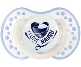 I Love Nauru Sucette LOVI Dynamic Blanc-cyan classique