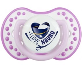 I Love Nauru Sucette LOVI Dynamic Blanc-mauve classique