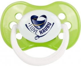 I Love Nauru Tétine Anatomique Vert classique