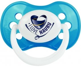 I Love Nauru Tétine Anatomique Cyan classique