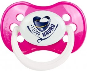 I Love Nauru Tétine Anatomique Rose foncé classique