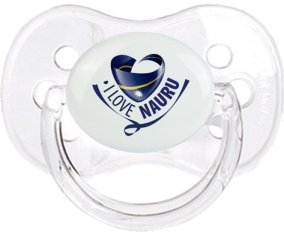 I Love Nauru Sucette Cerise Transparent classique