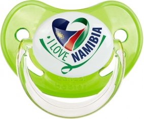 I Love Namibia Sucette Physiologique Vert classique