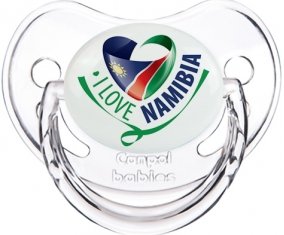 I Love Namibia Sucette Physiologique Transparent classique