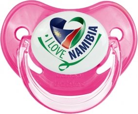 I Love Namibia Sucette Physiologique Rose classique