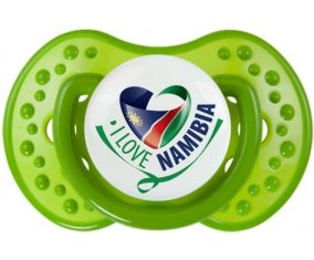 I Love Namibia Sucette LOVI Dynamic Vert classique
