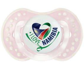 I Love Namibia Sucette LOVI Dynamic Retro-rose-tendre classique