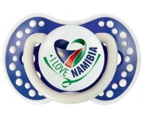 I Love Namibia Sucette LOVI Dynamic Bleu-marine phosphorescente
