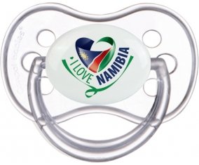 I Love Namibia Sucette Anatomique Transparente classique