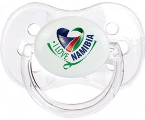I Love Namibia Tétine Cerise Transparent classique