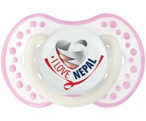I Love Nepal Sucete LOVI Dynamic Blanc-rose phosphorescente