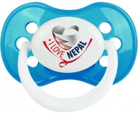 I Love Nepal Sucete Anatomique Cyan classique