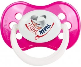 I Love Nepal Sucete Anatomique Rose foncé classique