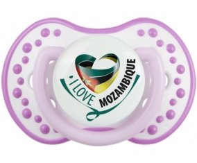I Love Mozambique Tétine LOVI Dynamic Blanc-mauve classique
