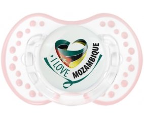 I Love Mozambique Tétine LOVI Dynamic Retro-blanc-rose-tendre classique