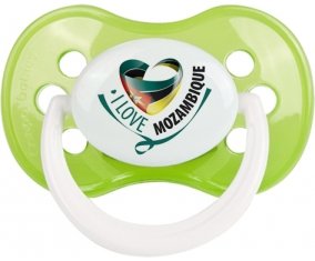 I Love Mozambique Sucette Anatomique Vert classique