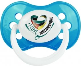I Love Mozambique Sucette Anatomique Cyan classique