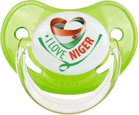I Love Niger Sucette Physiologique Vert classique