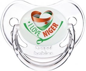 I Love Niger Sucette Physiologique Transparent classique