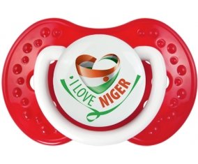 I Love Niger Sucette LOVI Dynamic Blanc-rouge classique