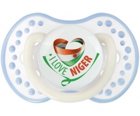 I Love Niger Sucette LOVI Dynamic Blanc-cyan classique