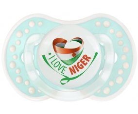 I Love Niger Sucette LOVI Dynamic Retro-turquoise-lagon classique