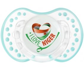 I Love Niger Sucette LOVI Dynamic Retro-blanc-lagon classique