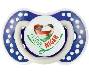 I Love Niger Sucette LOVI Dynamic Bleu-marine phosphorescente
