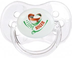 I Love Niger Sucette Cerise Transparent classique