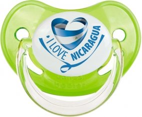 I Love Nicaragua Sucette Physiologique Vert classique