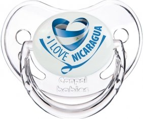 I Love Nicaragua Sucette Physiologique Transparent classique