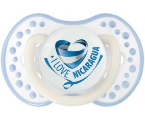 I Love Nicaragua Sucette LOVI Dynamic Blanc-cyan classique