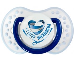 I Love Nicaragua Sucette LOVI Dynamic Marine-blanc-bleu classique
