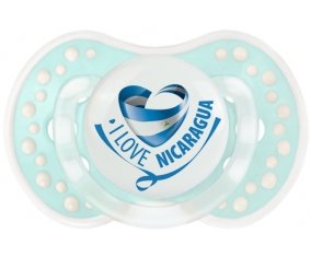 I Love Nicaragua Sucette LOVI Dynamic Retro-turquoise-lagon classique
