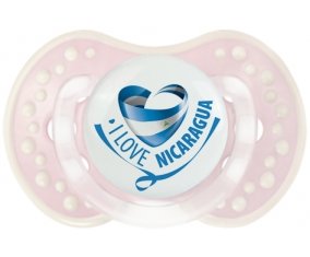 I Love Nicaragua Sucette LOVI Dynamic Retro-rose-tendre classique