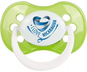 I Love Nicaragua Sucette Anatomique Vert classique