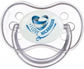 I Love Nicaragua Sucette Anatomique Transparente classique